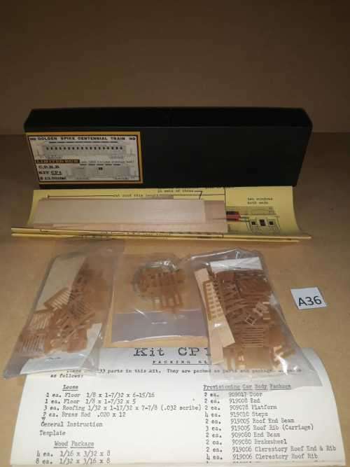 Westwood Central Pacific - 2 Car "Promontory train" Highly detailed kit "HO"