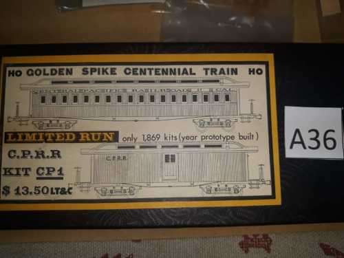 Westwood Central Pacific - 2 Car "Promontory train" Highly detailed kit "HO"