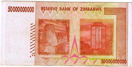Zimbabwe Fifty Billion Dollars  F