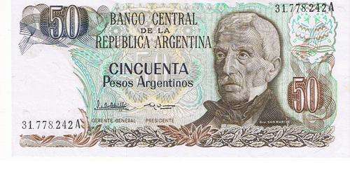 Republica Argentina 50 Pesos Bank Note F