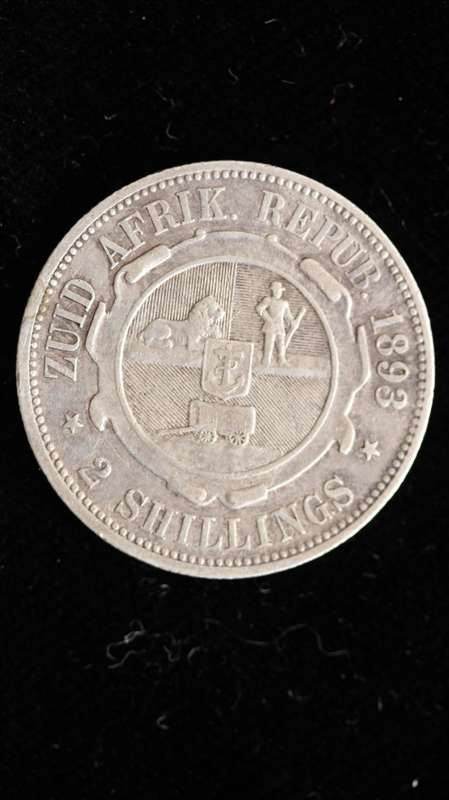 1893 ZAR Two shilling