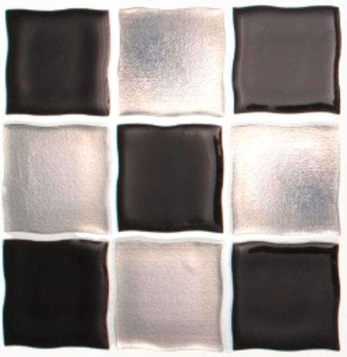 3D Mosaic Black - Stickers (Pack of 6)