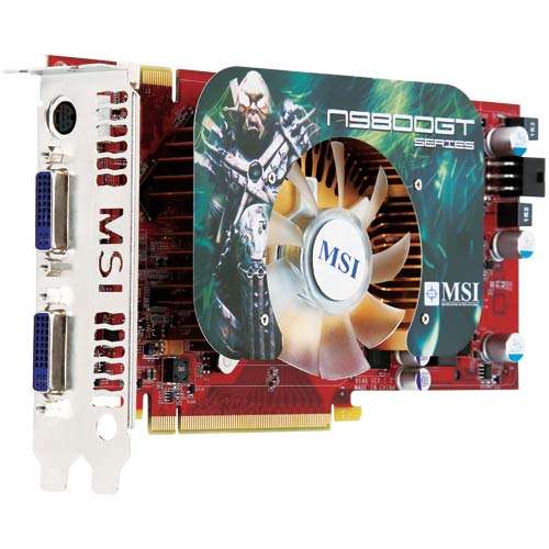 MSI 9800GT graphics card