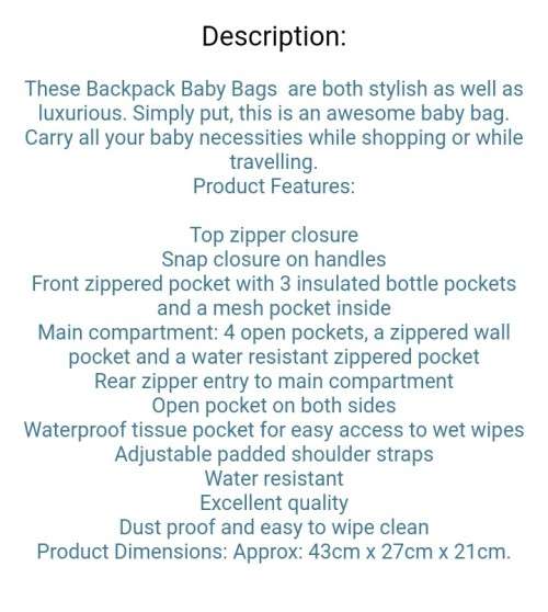 baby backpack