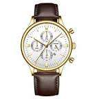 Fashion mens watches casual  military  sport watches  leather belt  faux chronograph quartz