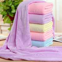 Towels Beach Towel Microfiber Fabric Quick-dry Rectangle Bathroom Face Hand Towels Blue, 35x75cm, Q