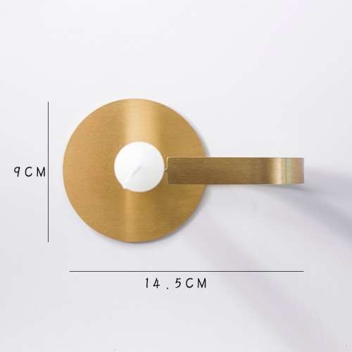 Gold Brass Candle Holder