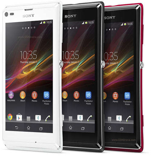 Sony XPERIA L C2105 white or Red (Factory Unlocked) 4.3" , 8 MP, 1 GHZ Dual Core , 8GB