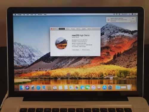 Macbook Pro (Mid 2010) 250 GB SDD, 8 GB RAM, Intel Core I5