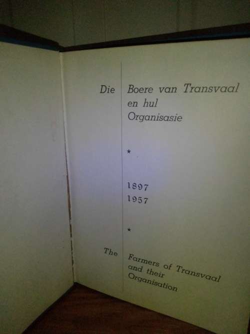 Die boere van transvaal en hul organsasie