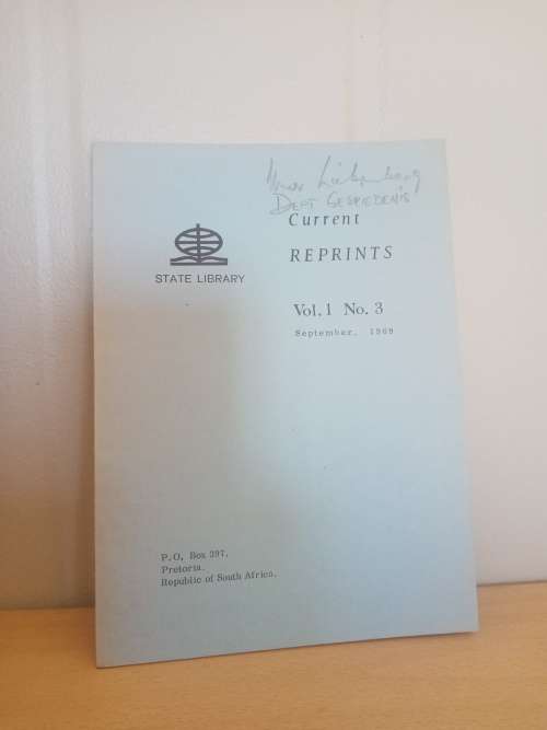 Current reprints (VOL1 NO.3)