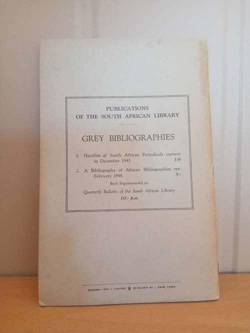 Union list of south african newspapers