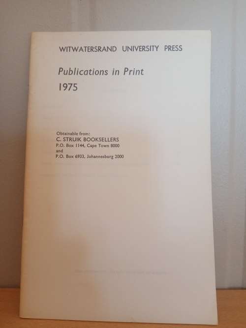 Witwaterrand University Press