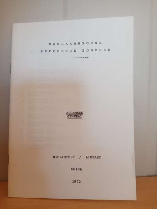 Naslaanbronne Reference sources