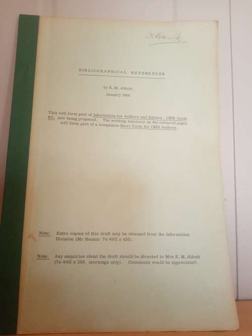 Bibliographical References