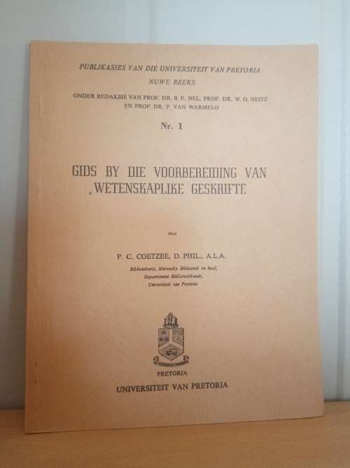 Publikasies van die Universiteit van pretoria nuwe reeks