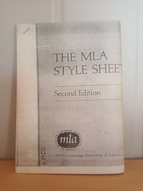 The MLA Style Sheet second edition