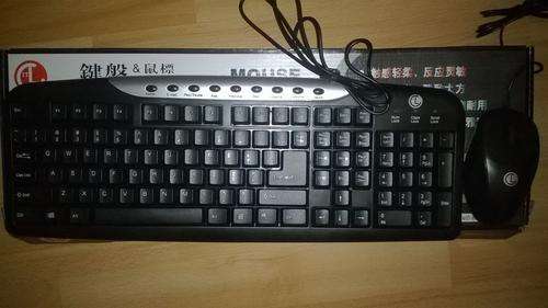 Standard Desktop Wired  PS2 Keyboard and optical mouse  JJY118