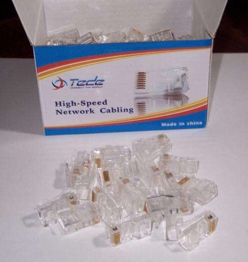 PACK of 100 Cat5e UTP RJ45 Connectors