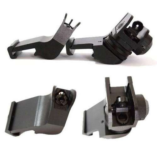Rifle sights / Backup Front and Rear 45 Degree Rapid Transition BUIS Side Iron Sight Lowprofile Set