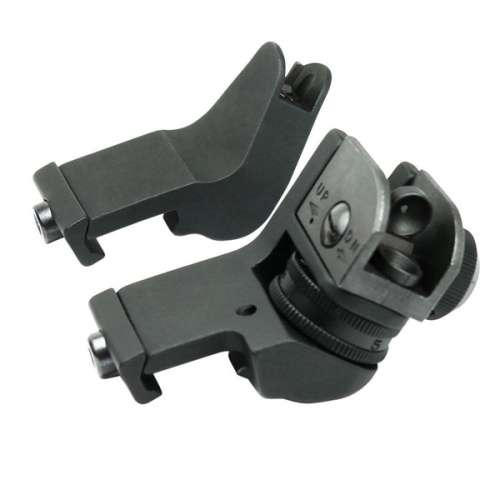 Rifle sights / Backup Front and Rear 45 Degree Rapid Transition BUIS Side Iron Sight Lowprofile Set