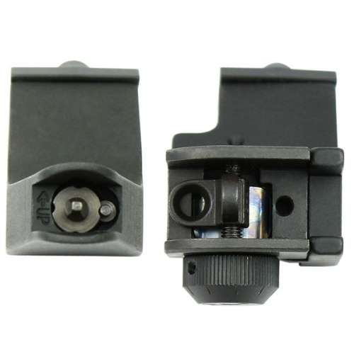 Rifle sights / Backup Front and Rear 45 Degree Rapid Transition BUIS Side Iron Sight Lowprofile Set