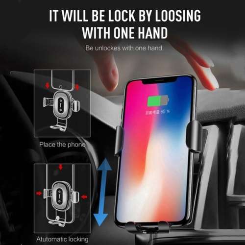 Wireless Automatic Clamping Fast Car Charger Mount Air Vent Holder Stand `LOCAL STOCK`