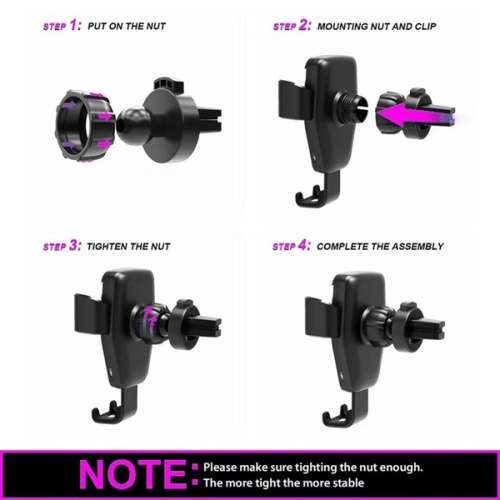 Wireless Automatic Clamping Fast Car Charger Mount Air Vent Holder Stand `LOCAL STOCK`