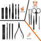 Nail Clipper set / Manicure Pedicure set With Leather Case 16pcs `Local stock`