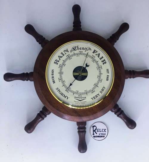SHIPWHEEL BAROMETER 310mm Dia