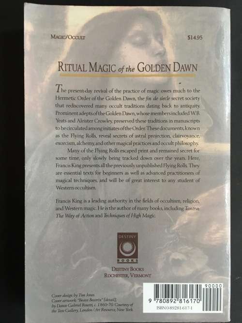 RITUAL MAGIC of the GOLDEN DAWN by S L MacGregor Mathers et al soft cover