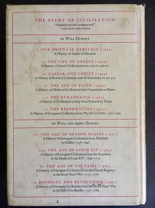 THE AGE OF FAITH - by WILL DURANT - HARD COVER