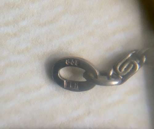 VINTAGE CRUCIFIX (LOURDES) ON OLD EUROPEAN SILVER (835) CHAIN.QUALITY NECKLACE.  EXCELLENT CONDITION