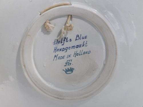 STUNNING DELFT' S BLUE WALL PLATE