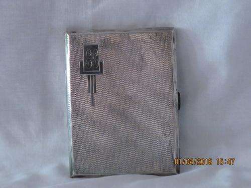 STUNNING VINTAGE SILVER CIGARETTE CASE KENART LTD BIRMINGHAM. WHAT A GREAT GIFT