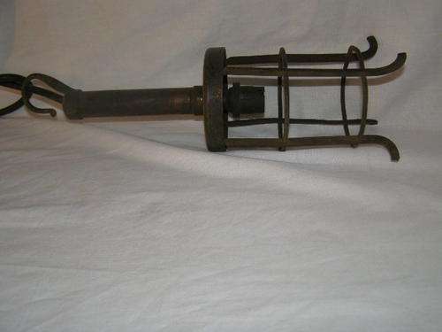 Vintage workshop inspection light - brass