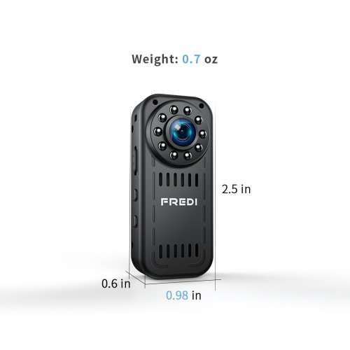 FREDI Hidden Mini Camera Spy Mini Camera 1080p HD mini wireless camera ip camera for iPhone/Android