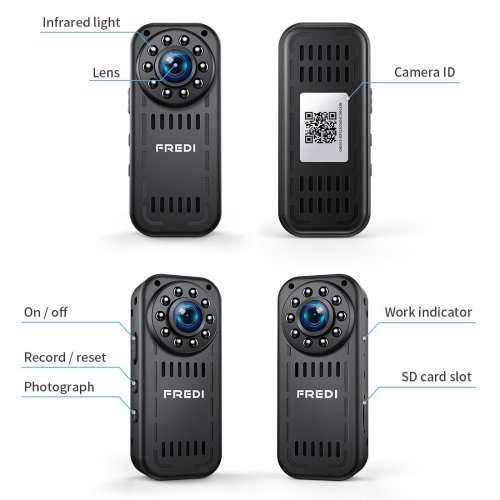 FREDI Hidden Mini Camera Spy Mini Camera 1080p HD mini wireless camera ip camera for iPhone/Android