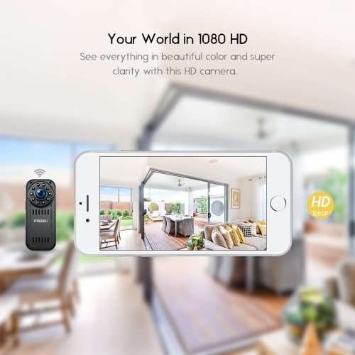 FREDI Hidden Mini Camera Spy Mini Camera 1080p HD mini wireless camera ip camera for iPhone/Android