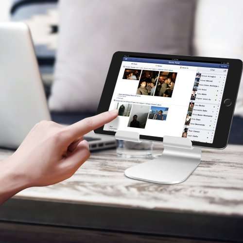 Tablet Stand Adjustable, Lamicall iPad Stand : Desktop Stand Holder Dock for new iPad 2017 Pro 9.7,