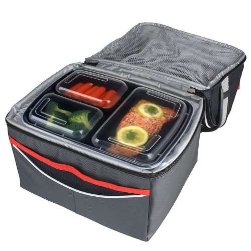 Meal Prep Containers 15 Pack x3 Compartment with Lids, Food Containers, | BPA Free