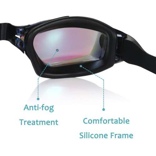 Aegend Swim Goggles, Swimming Goggles No Leaking Anti Fog UV Protection Triathlon Swim Goggles with