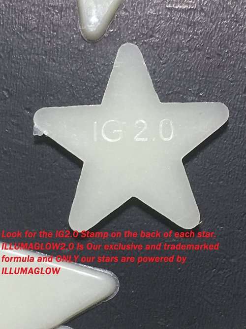 Kangaroo's Ultra Glow in the Dark Stars; 200 Count w/ Bonus Moon