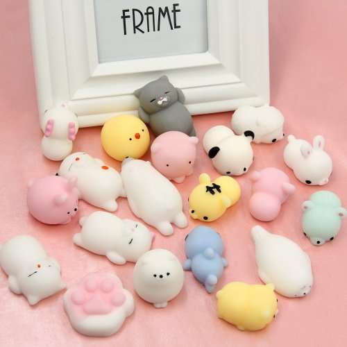 Mochi Squishy Toys, Satkago Squishies 20 Pcs Mini Squishies Squishys Mochi Animals Stress Toys Panda