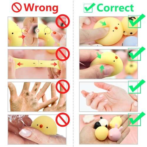 Mochi Squishy Toys, Satkago Squishies 20 Pcs Mini Squishies Squishys Mochi Animals Stress Toys Panda