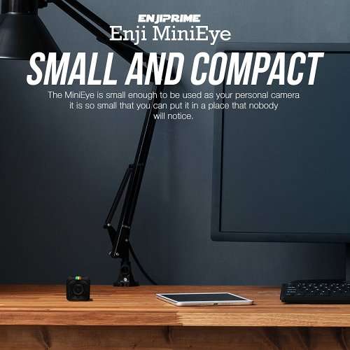 Enji Mini Eye Spy Camera, Hidden Camera, Nanny Cam, Mini Camera