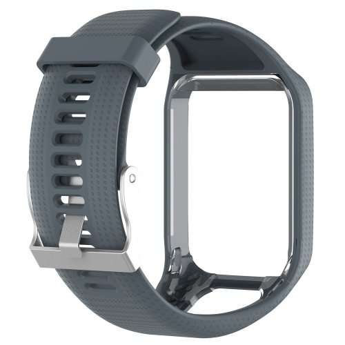 Watch Strap TomTom Runner 2 3/Spark/Spark 3/Golfer 2/Adventurer + Screen Protectors (GREY)