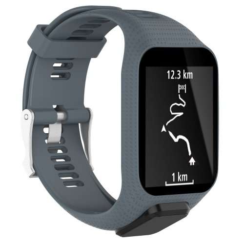 Watch Strap TomTom Runner 2 3/Spark/Spark 3/Golfer 2/Adventurer + Screen Protectors (GREY)