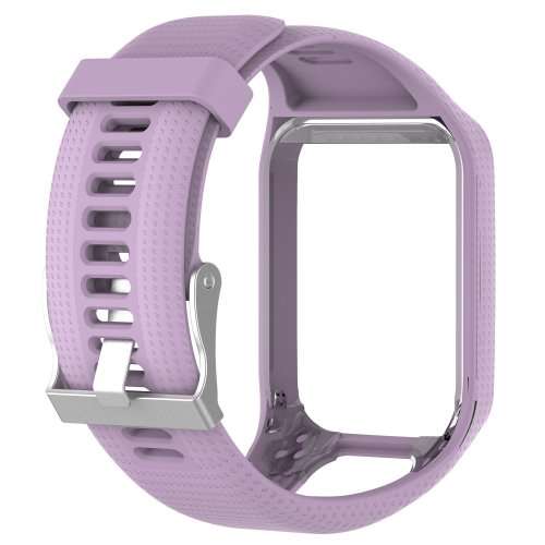 Watch Strap TomTom Runner 2 3/Spark/Spark 3/Golfer 2/Adventurer + 3 Screen Protectors (PURPLE)
