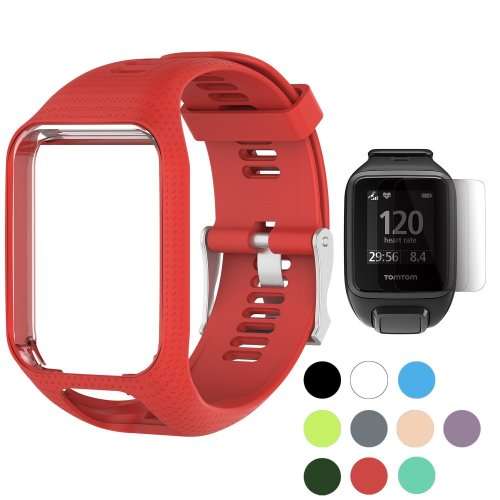 tomtom watch strap band red